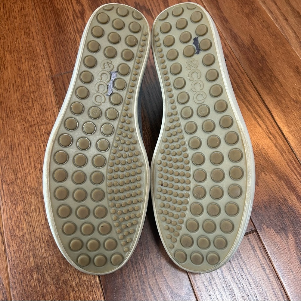 ECCO Nubuck Zip Bootie Gray Leather Shoes Size 39EU 8-8.5US - Picture 7 of 8